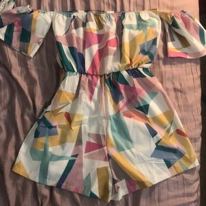 Off the shoulder Romper